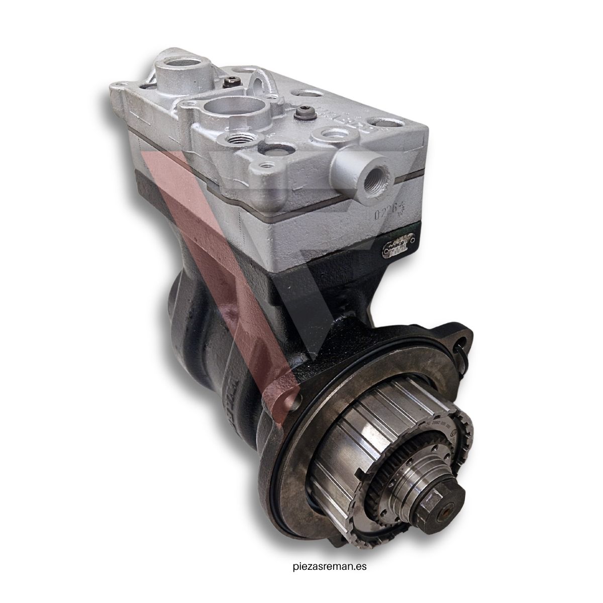 Compresor de aire reconstruido para Volvo y Renault Euro 6 compatible con OE 22169888, 22605008, 22885124, 7422169888, 7422885124 y más. Solución profesional para sistemas neumáticos.